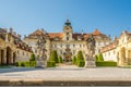 View at the Valtice castle in Czech republic - Moravia Royalty Free Stock Photo