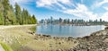 View of Vancouver from Stanley Park Royalty Free Stock Photo