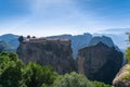 View of the Varlaam Monastery and landscape of Meteora