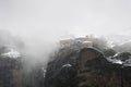 View of Varlaam monastery in winter, Meteora