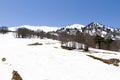 View of Vasilitsa ski center big ski resort in Vasilitsa Royalty Free Stock Photo