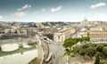 View on Vatican City from Castel Santangelo, Rome, Italy Royalty Free Stock Photo