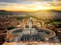View on Vatican city Royalty Free Stock Photo
