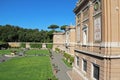 View of the Vatican museum garden. Rome, Italy, Europe
