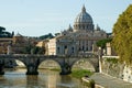 View of the Vatican with Saint Peter's Basilica Royalty Free Stock Photo