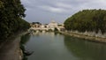 View of the Vatican and Tiber river, Italy