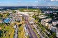 View of Vatutin avenue in Kiev, Ukraine