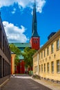 View of Vaxjo cathedral in Sweden Royalty Free Stock Photo