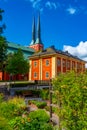 View of Vaxjo cathedral in Sweden Royalty Free Stock Photo