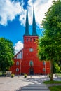 View of Vaxjo cathedral in Sweden Royalty Free Stock Photo