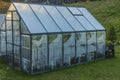 View of vegetables in garden in greenhouse. Home gardening concept. Royalty Free Stock Photo