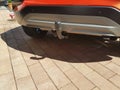 Towbar with cable connection