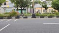 vehicles passing by on one of the main roads in Surakarta, Indonesia