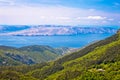 View from Velebit mountain on Senj Royalty Free Stock Photo