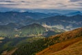 View from Velka Chochula mountain towards north during autumn