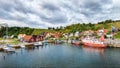 View of Ven island quay from a ferry Royalty Free Stock Photo