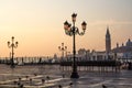 View of Venetian architecture during sunset.