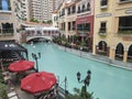 View of Venice Grand Canal Mall in Manila, Philippines Royalty Free Stock Photo