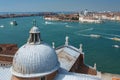 View of Venice from the island of San Giorgio Royalty Free Stock Photo