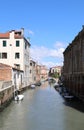 view of Venice in Italy and the waterway