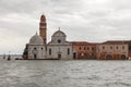 View from the Venice lagoon of the church of San Michele Royalty Free Stock Photo