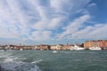 View of Venice from the sea shore