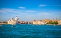 View of Venice from the sea, Veneto, Italy Royalty Free Stock Photo