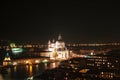 The view of Venice from the top of Campanile di San Marco at night Royalty Free Stock Photo