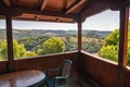 View from the veranda over Veliko Tarnovo Tsarevets Fortress, Bulgaria