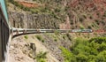 A View of the Verde Canyon Railroad Train, Clarkdale, AZ, USA Royalty Free Stock Photo