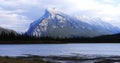 View of Vermillion Lakes and Mount Rundle near Banff, Canada Royalty Free Stock Photo