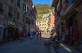 Vernazza, Cinque Terre, La Spezia province, Ligurian coast, Italy. Royalty Free Stock Photo