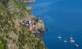 View of Vernazza Cinque Terre Liguria Italy Royalty Free Stock Photo
