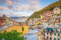 View of Vernazza. One of five famous colorful villages of Cinque Terre National Park