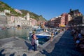 Vernazza, 5 Terre, La Spezia province, Ligurian coast, Italy. Royalty Free Stock Photo