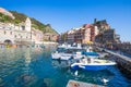 Vernazza, 5 Terre, La Spezia province, Ligurian coast, Italy. Royalty Free Stock Photo