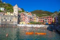 Vernazza, 5 Terre, La Spezia province, Ligurian coast, Italy. Royalty Free Stock Photo