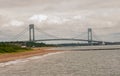 View on Verrazano Narrows Bridge from Staten Island FDR Boardwalk