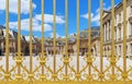 View of Versailles Palace courtyard throught the palace gate - France Royalty Free Stock Photo