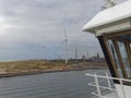 The View from a Vessel Bridge Wing as it departs the North Sea Canal past the Steelworks