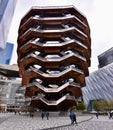 View of Vessel building facade at Hudson Yards