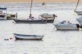 View of vessels in smal marina in Corralejo