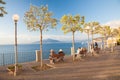 View on Vesuvius, Sorrento, Italy Royalty Free Stock Photo