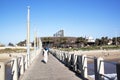 View from Vetches Pier of Ushaka Marine World Royalty Free Stock Photo