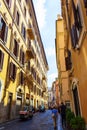 Via della Colonna Antonina street historic Rome, Italy