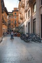 View of Via Giuseppe Mazzini in Verona