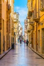 View of via XI Maggio in Marsala, Sicily, Italy Royalty Free Stock Photo