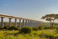 View of the viaduct of the Nairobi railroad