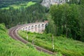 View of a viaduct of the Semmering Railway