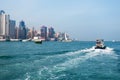 View on Victoria Harbour in Hong Kong Royalty Free Stock Photo